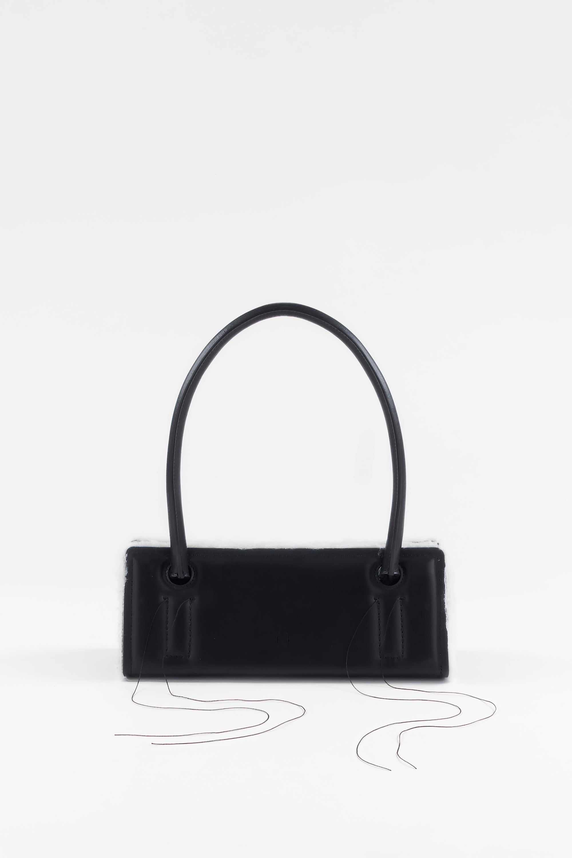 トートバッグ DENTRO Black leather Radar shoulder bag (24SDNBO013 BLACK) DENTRO Radar Leather Shoulder Bag | Black | FARFETCH