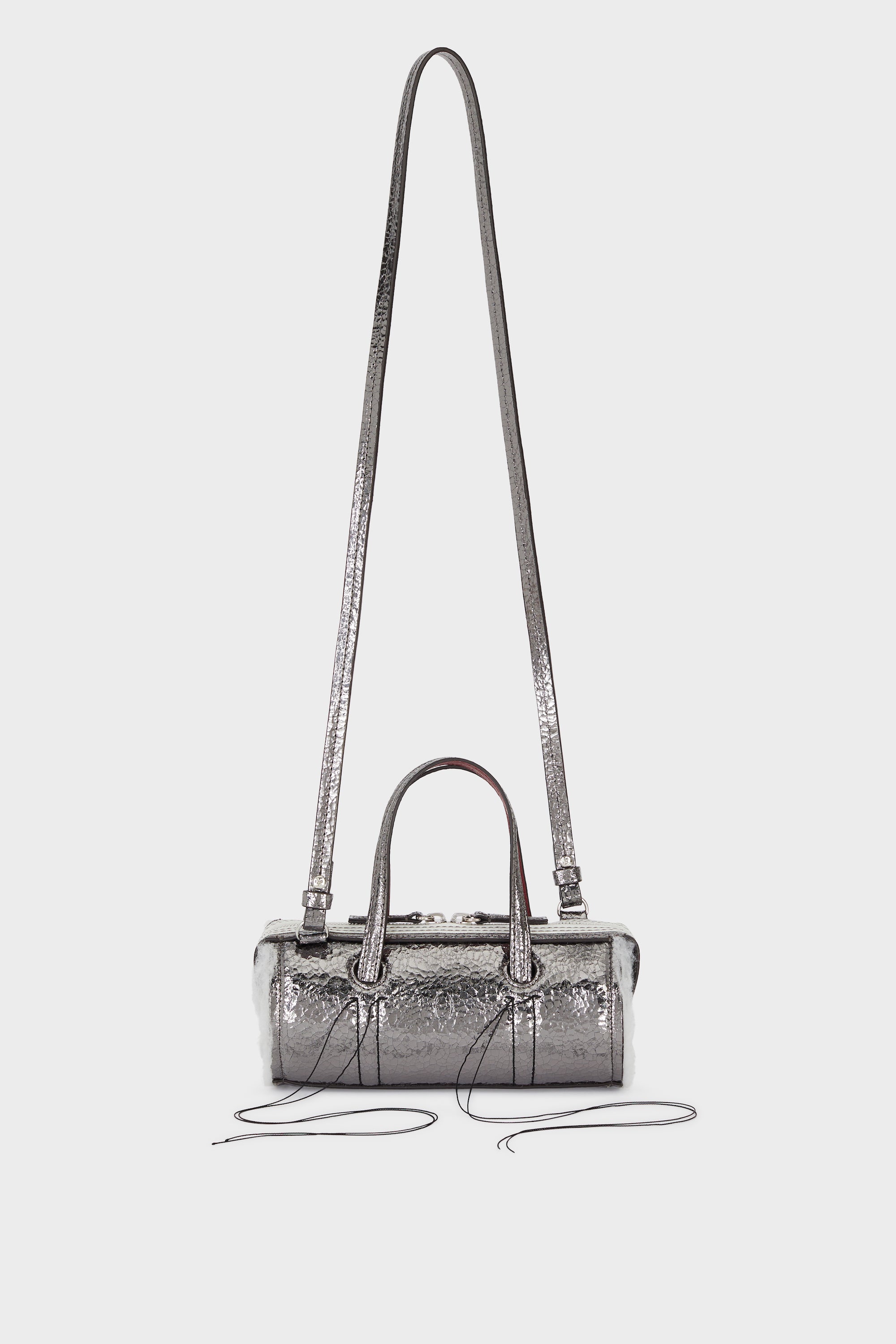 Anona Silver Cracked Mini Bag