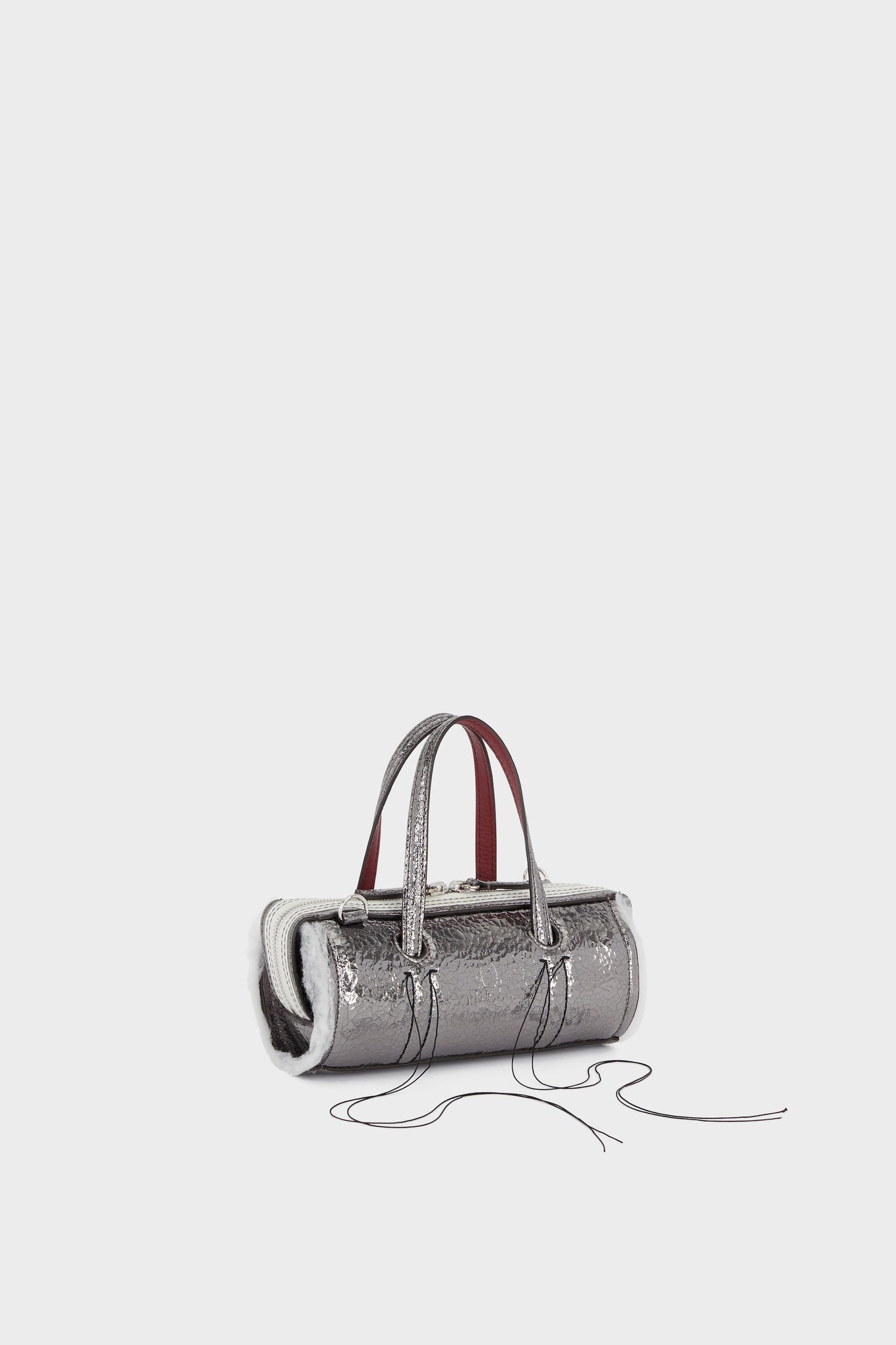 Anona Silver Cracked Mini Bag