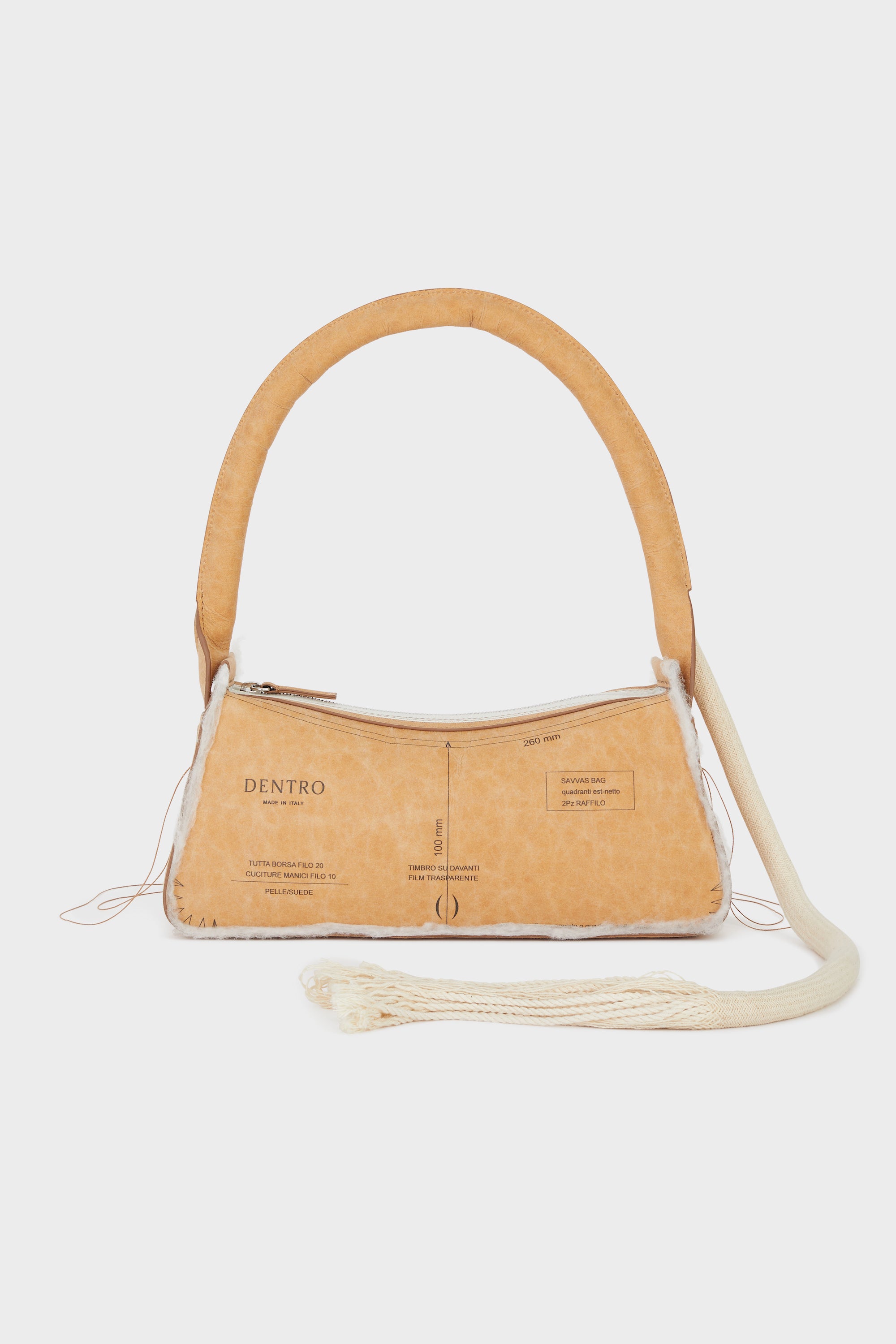 Savvas Natural Paper Shoulder Bag