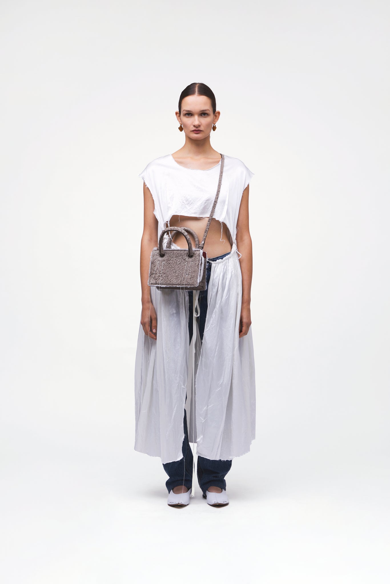 Mini Otto Distressed Suede Handbag