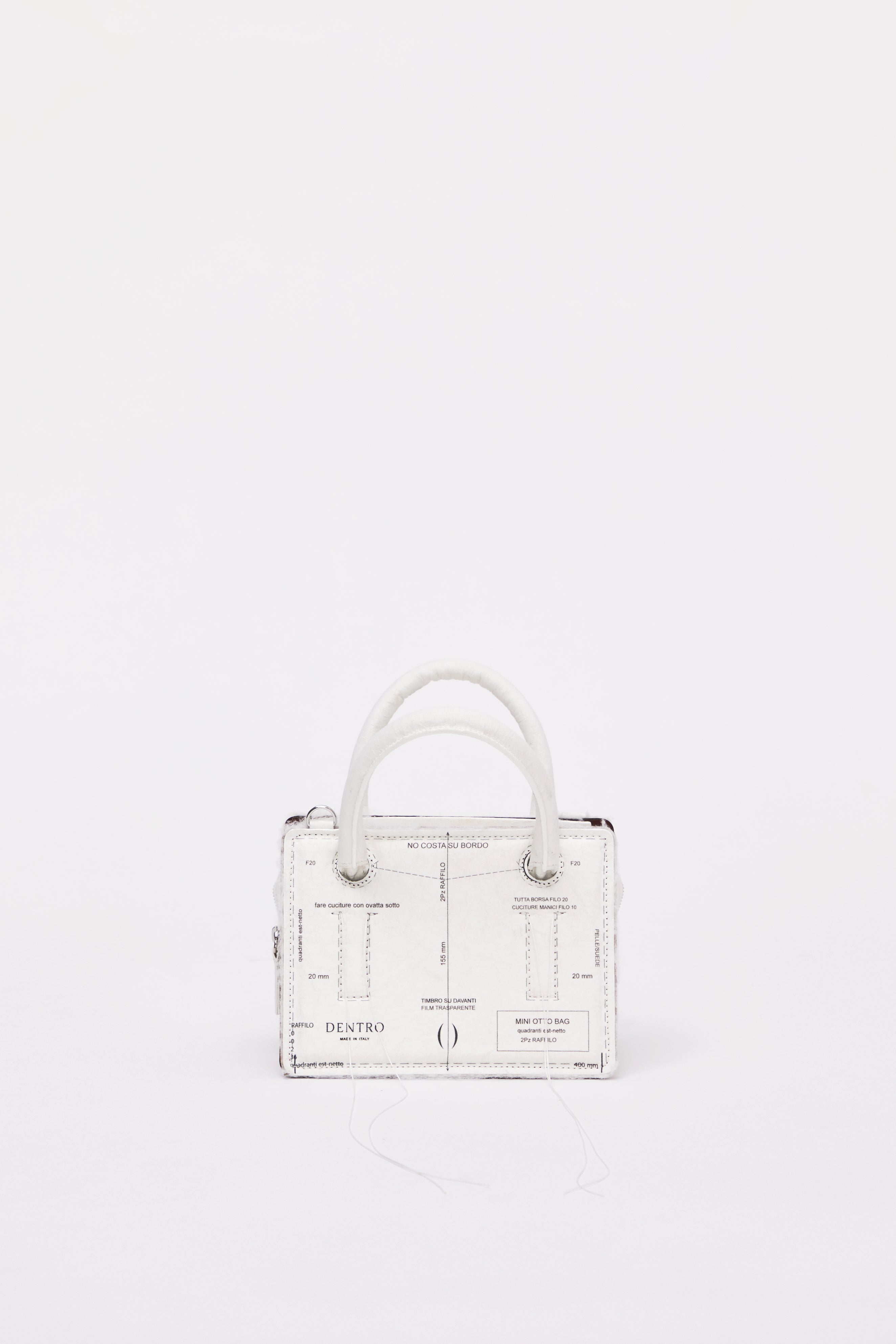 Mini Otto White Paper Handbag