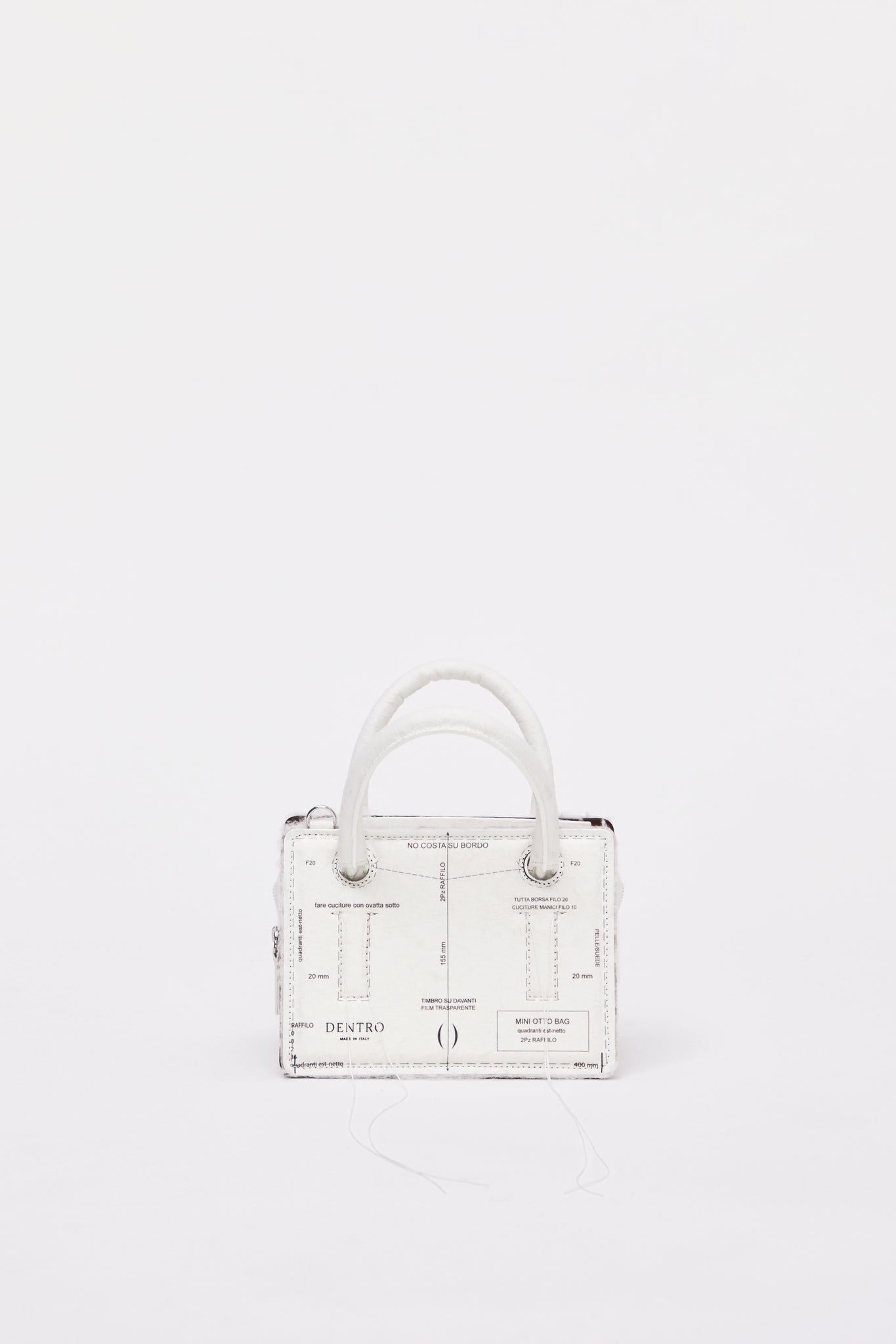 Mini Otto White Paper Handbag