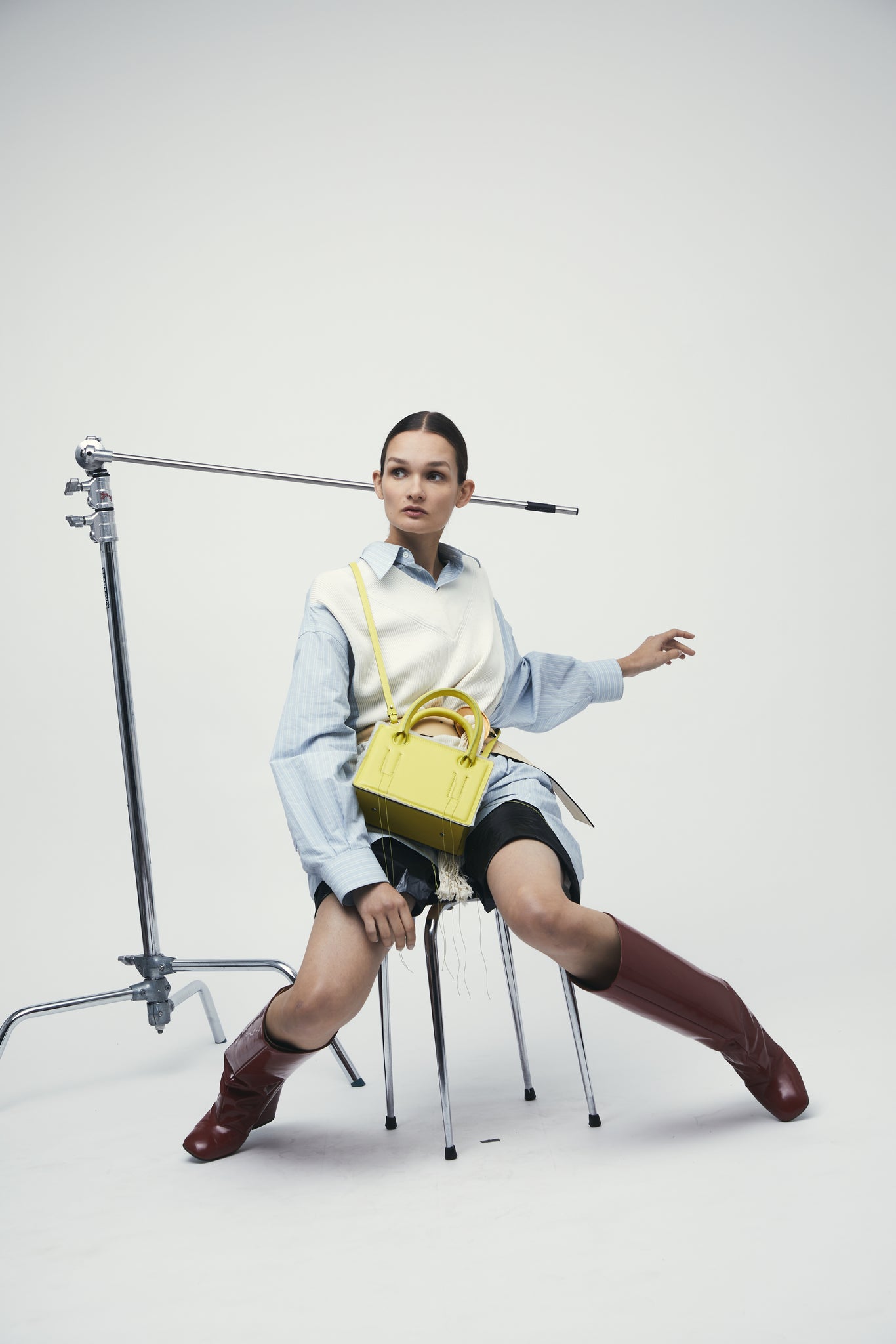 Mini Otto Lime Yellow Handbag