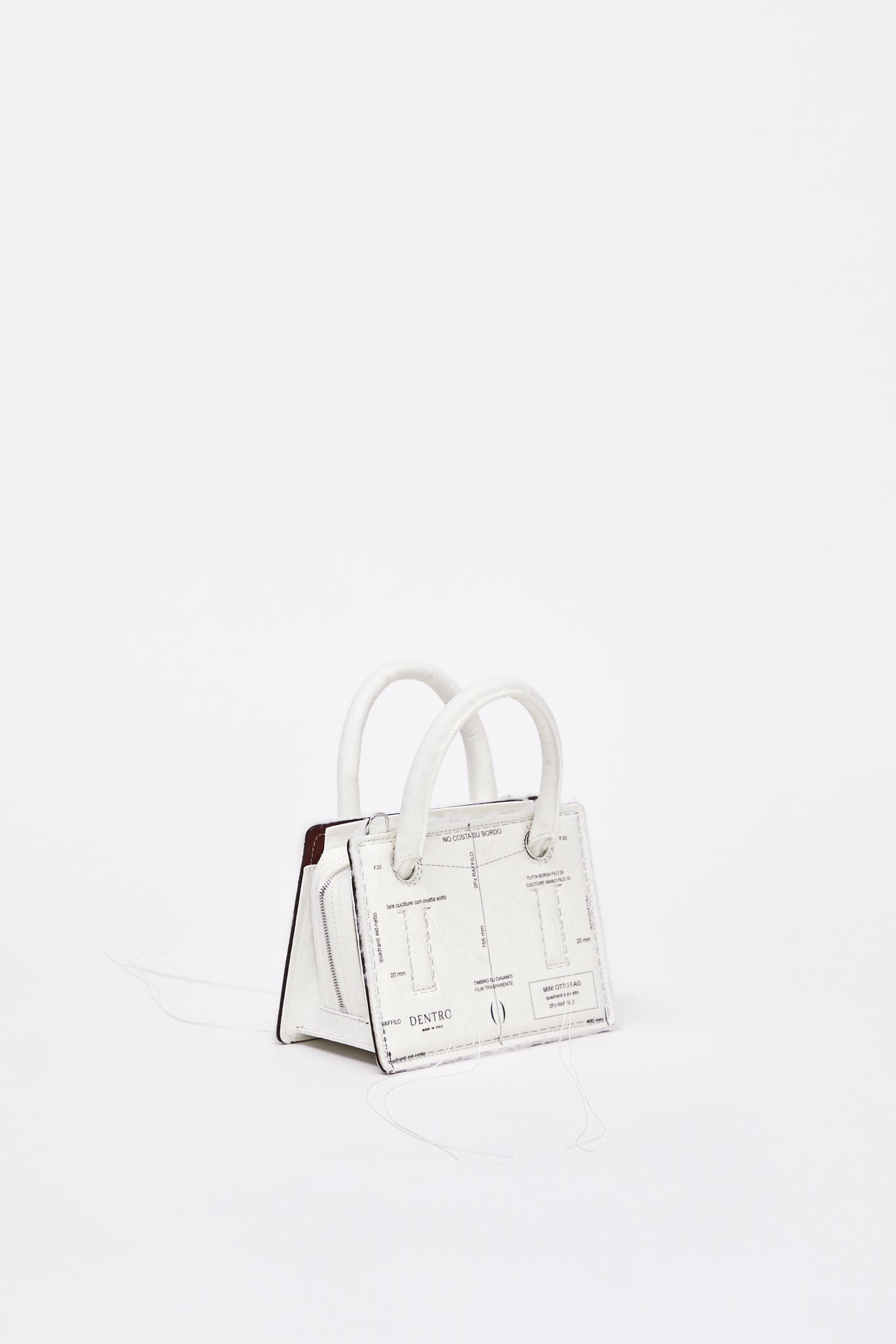 Mini Otto White Paper Handbag