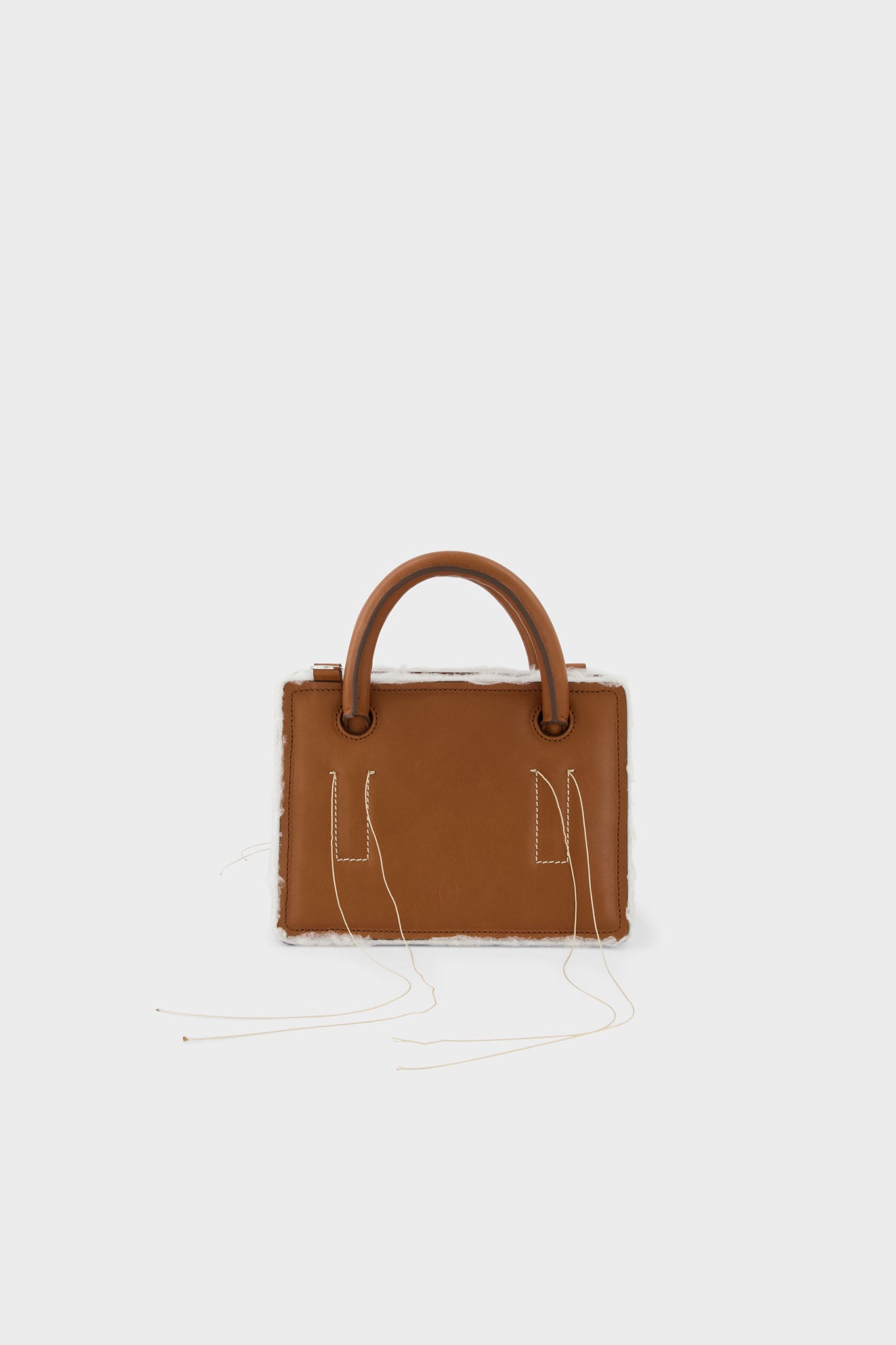 Brown mini Otto handbag with cross-body strap