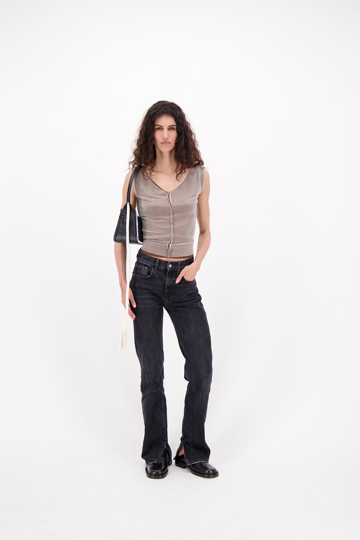 Savvas Black Shoulder Bag