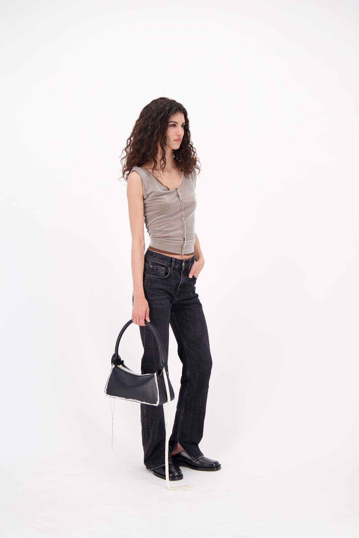 Savvas Black Shoulder Bag